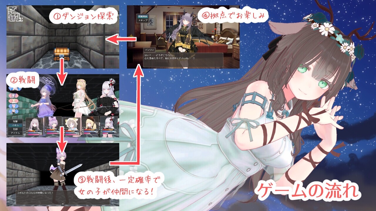 更新[互动3D/后宫/动态] 蜜宵的眷属 蜜宵のファミリア v1.06 AI汉化版+存档 [4.40G]