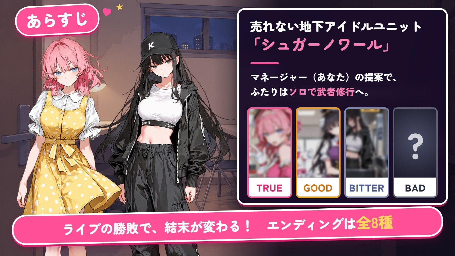 新作[日式SLG/NTR寝取/动态] 地下偶像为了走红该怎么做！ 地下アイドルは売れるためには！ 官中版+存档 [1.50G]
