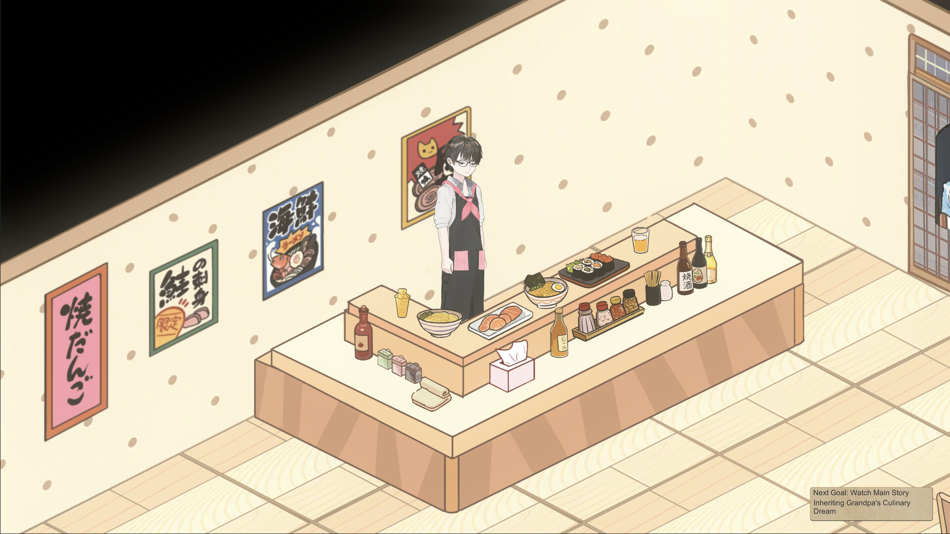 更新[经营SLG/动态] 深夜食堂恋爱物语 MIDNIGHT DINER LOVE STORY v1.0.4 官中步兵版+存档 [910M]